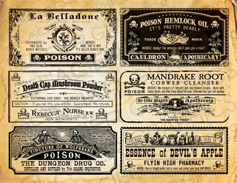 potion bottle labels free printable|free printable poison bottle labels.